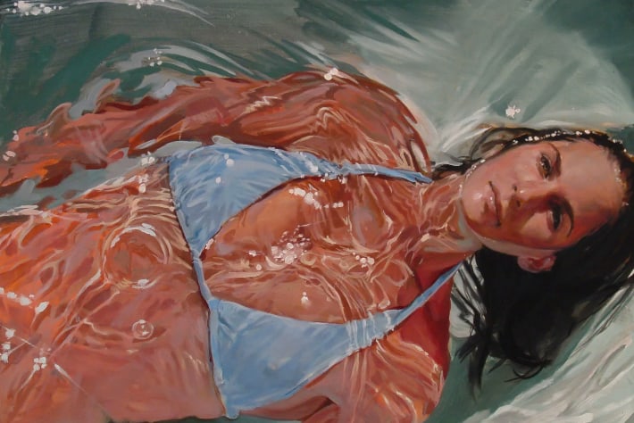 “Ms Leigh-Anne Tucker,” oil on wood panel, by Benjamin Anderson