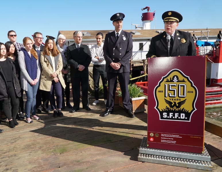 Students Create Branding for SF Fire Department's 150th Anniversary